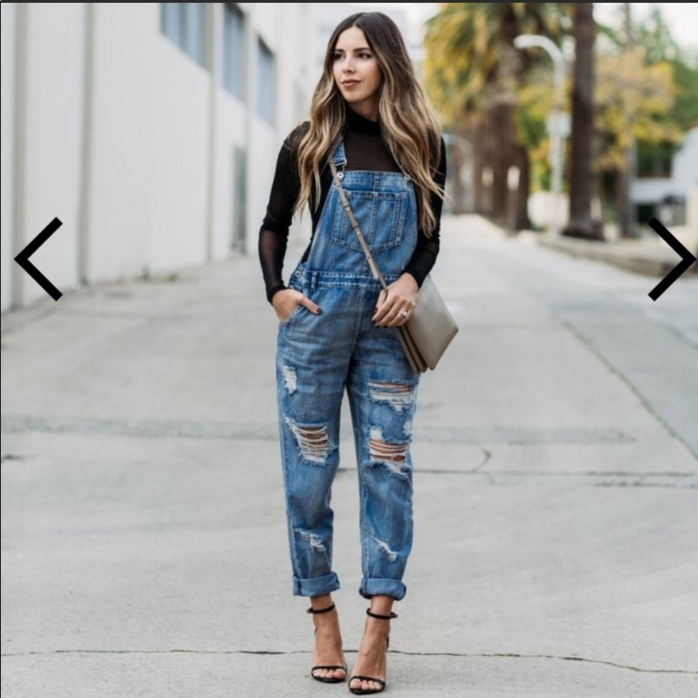 12th Tribe Runaway Girl Denim Overalls | small